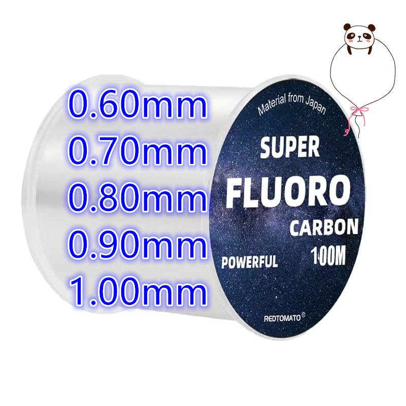 Fluorocarbon Line - 100M ขนาดใหญ่ Fluorocarbon สายตกปลา 0.12 มม.-1.0