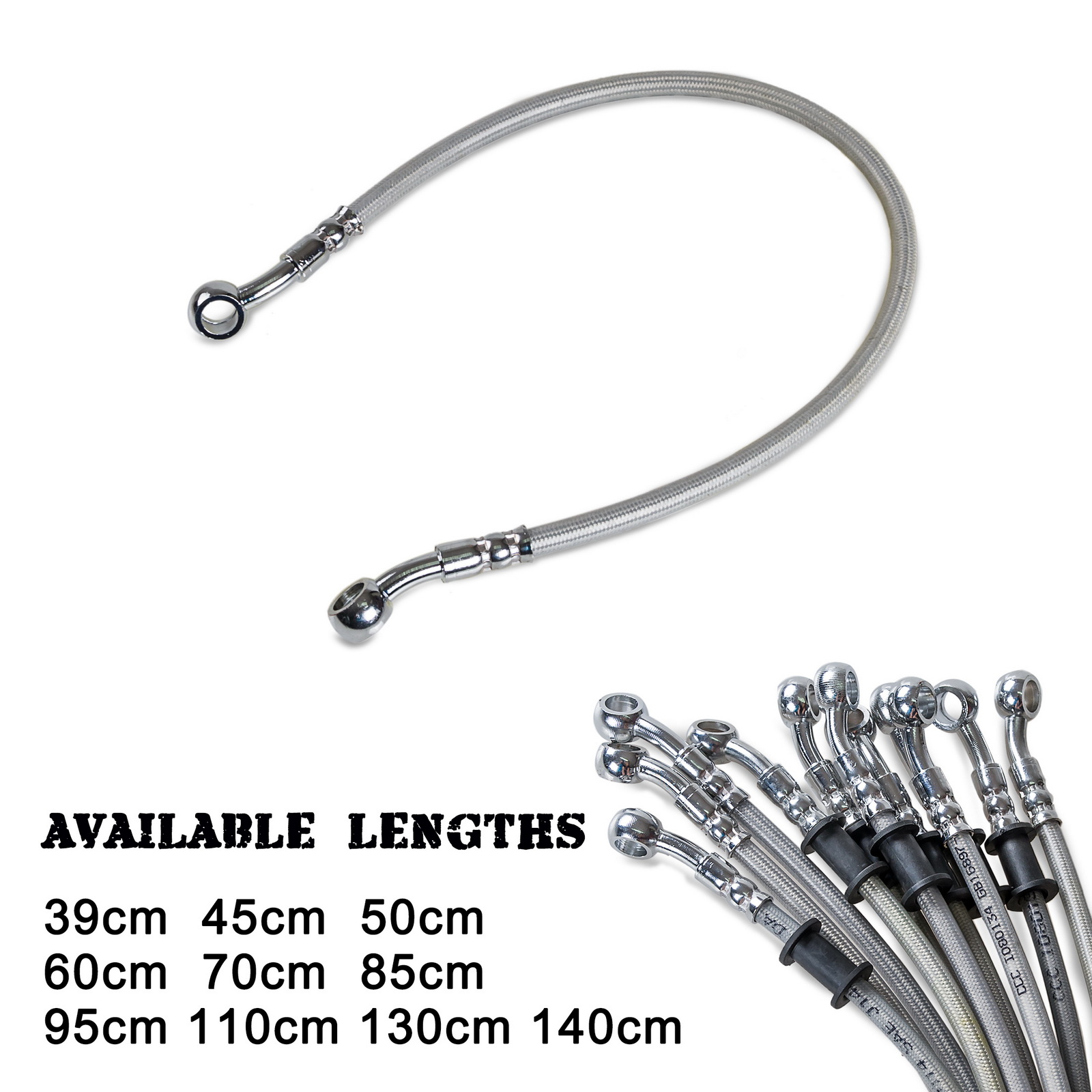 Braided Line - 39 ซม.-140 ซม. สายเบรคมอเตอร์ไซค์ สายเบรคแบบถักอเนกประสงค์ สำหรับ