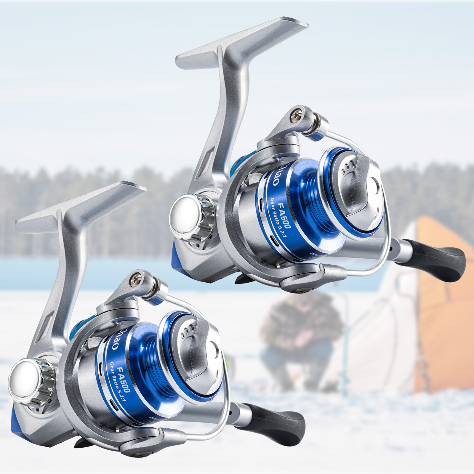 Ice Fishing Line - รอกตกปลาน้ำแข็ง Goture รุ่นใหม่ อุปกรณ์ตกปลาน้ำแข็งฤดูหนาว อัตราทดเกียร์ 5.2:1
