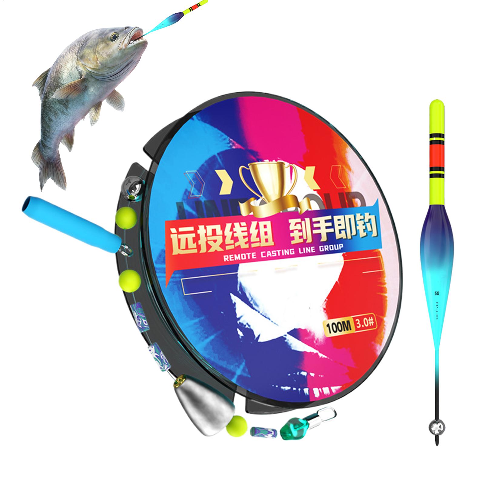 Saltwater Line - ชุดอุปกรณ์ตกปลาแบบอัตโนมัติ 100 เมตร พร้อมสายเอ็นตกปลา สำหรับน้ำเค็ม กีฬากลางแจ้ง