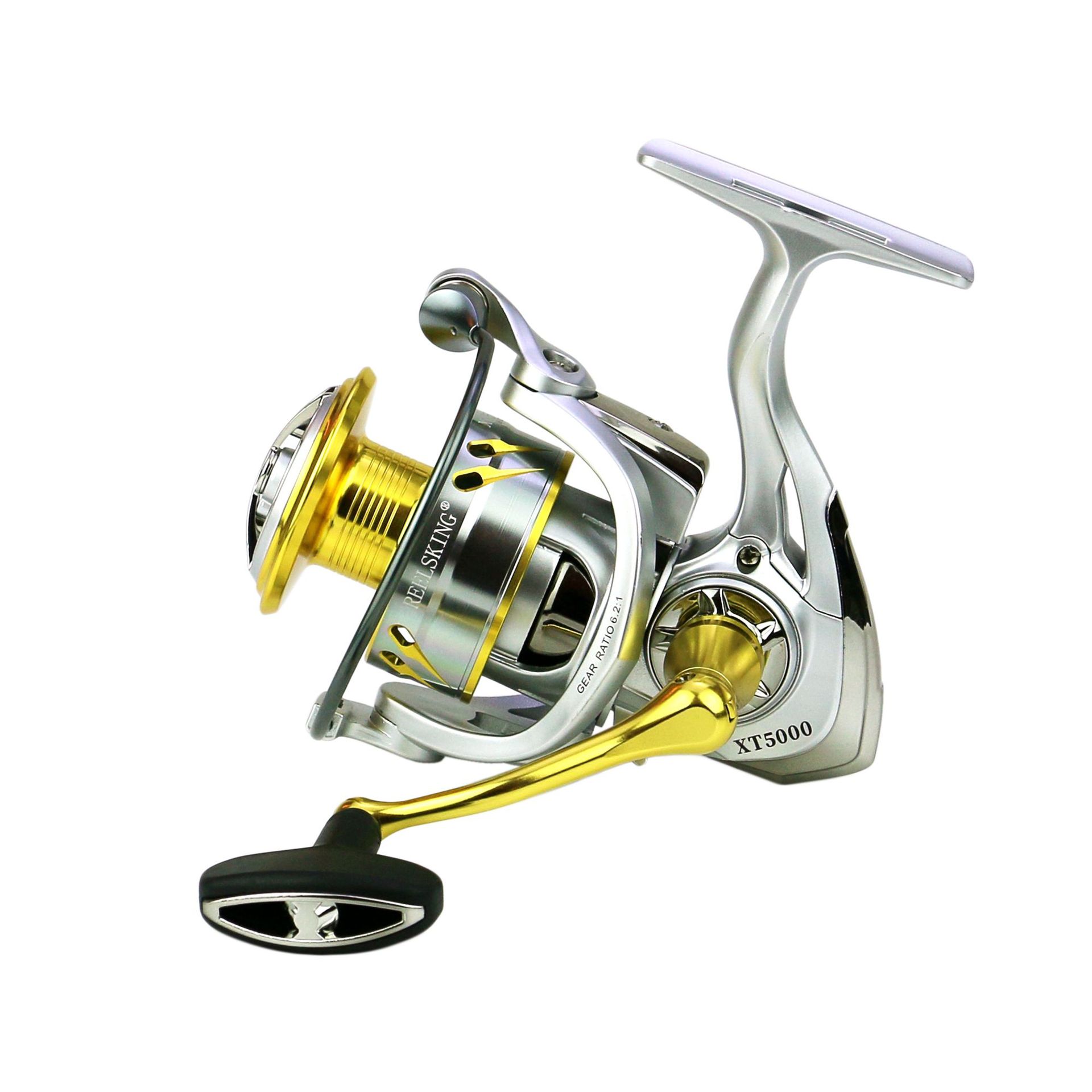 Ice Fishing Line - รอกตกปลาแบบสปินนิ่งพร้อมแกนโลหะ อัตราทดเกียร์ 6.2:1 ความเร็วสูง ระบบล็อคอัตโนมัติแบบไร้ช่องว่าง รุ่น