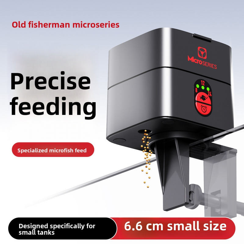 Fishing Line Dispenser - เครื่องให้อาหารปลาอัตโนมัติสำหรับตู้ปลาตั้งโต๊ะ – เครื่องจ่ายอาหารอัตโนมัติขนาดเล็ก ป้องกันความชื้น สำหรับตู้ปลาขนาดเล็กและชามปลาเบต้า