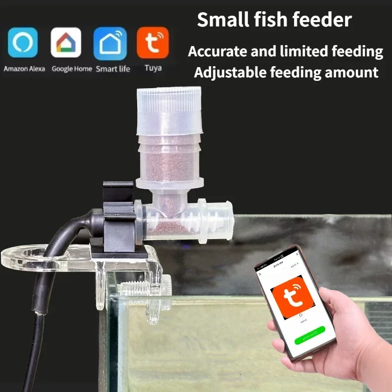 Fishing Line Dispenser - เครื่องให้อาหารปลาอัตโนมัติที่ดีที่สุด - WiFi Smart Feeder สําหรับตู้ปลา,