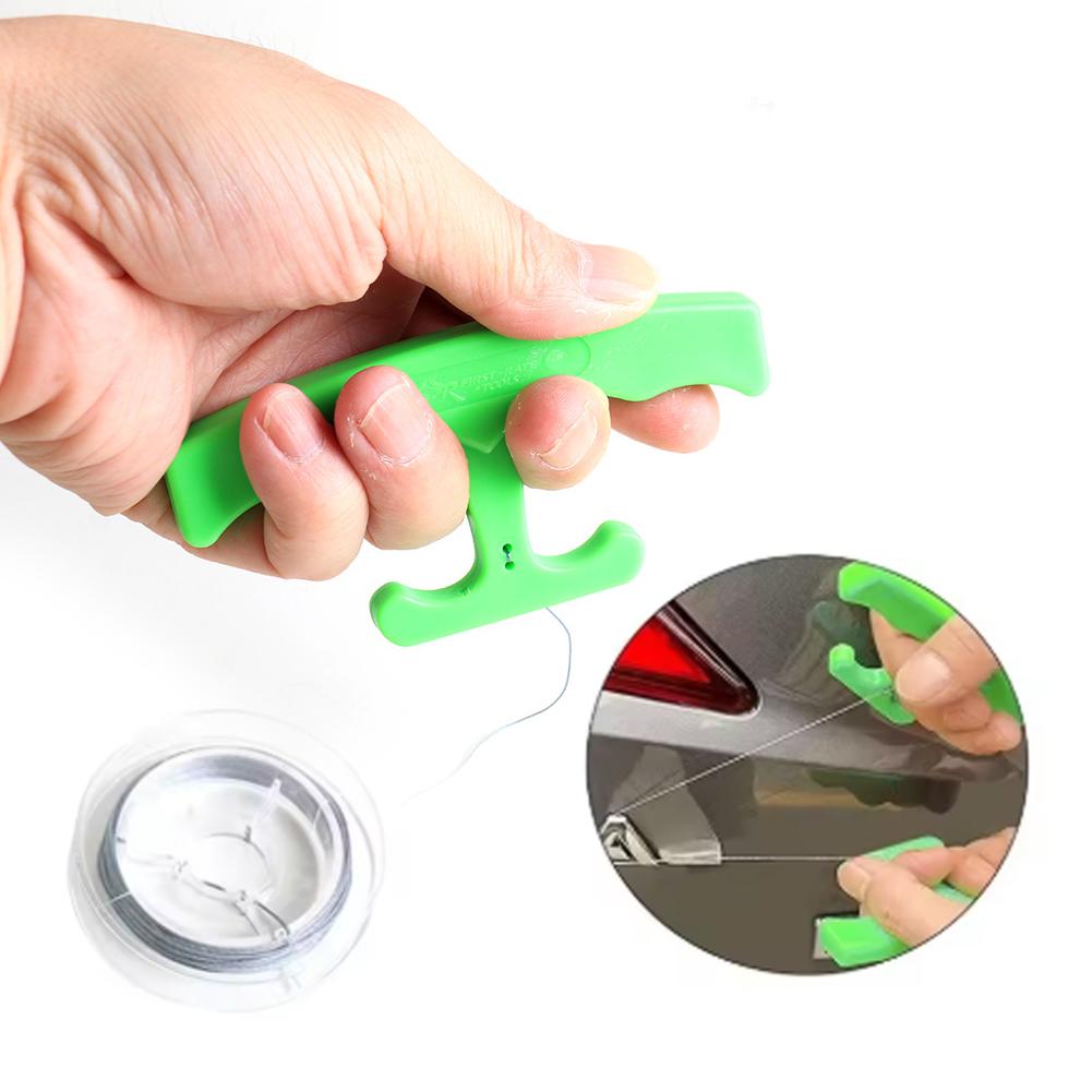Monofilament Line - ชุดเครื่องมือถอดตราสัญลักษณ์รถยนต์ ชุดเครื่องมือถอดโลโก้และสติกเกอร์แบบ Ergonomic ชุดอุปกรณ์ถอดตราสัญลักษณ์รถยนต์แบบมืออาชีพ พร้อมสายเอ็น