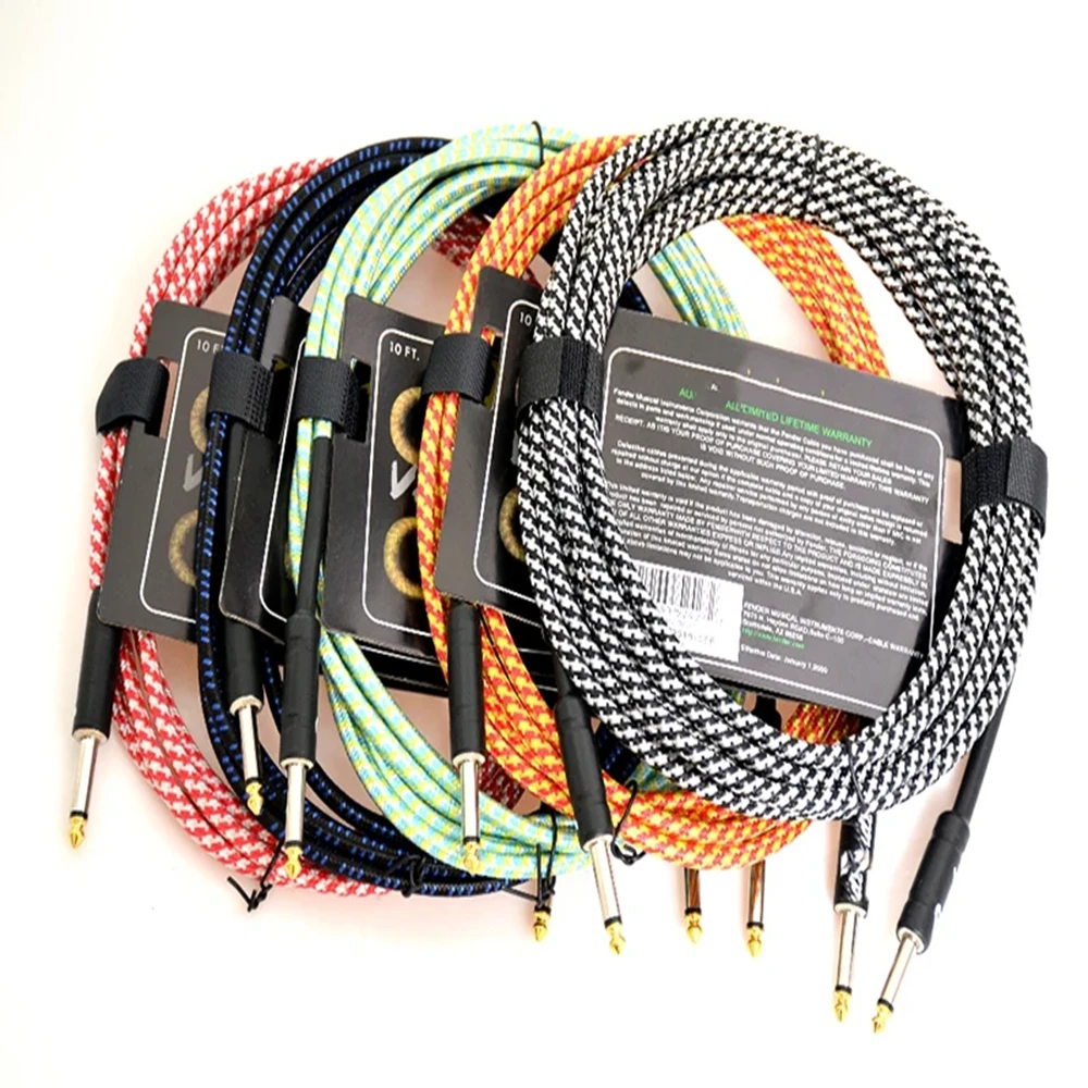 Braided Line - สายกีตาร์ สายเบส สายออดิโอ สายลดเสียงรบกวน สายถักสี สายป้องกันสัญญาณรบกวน