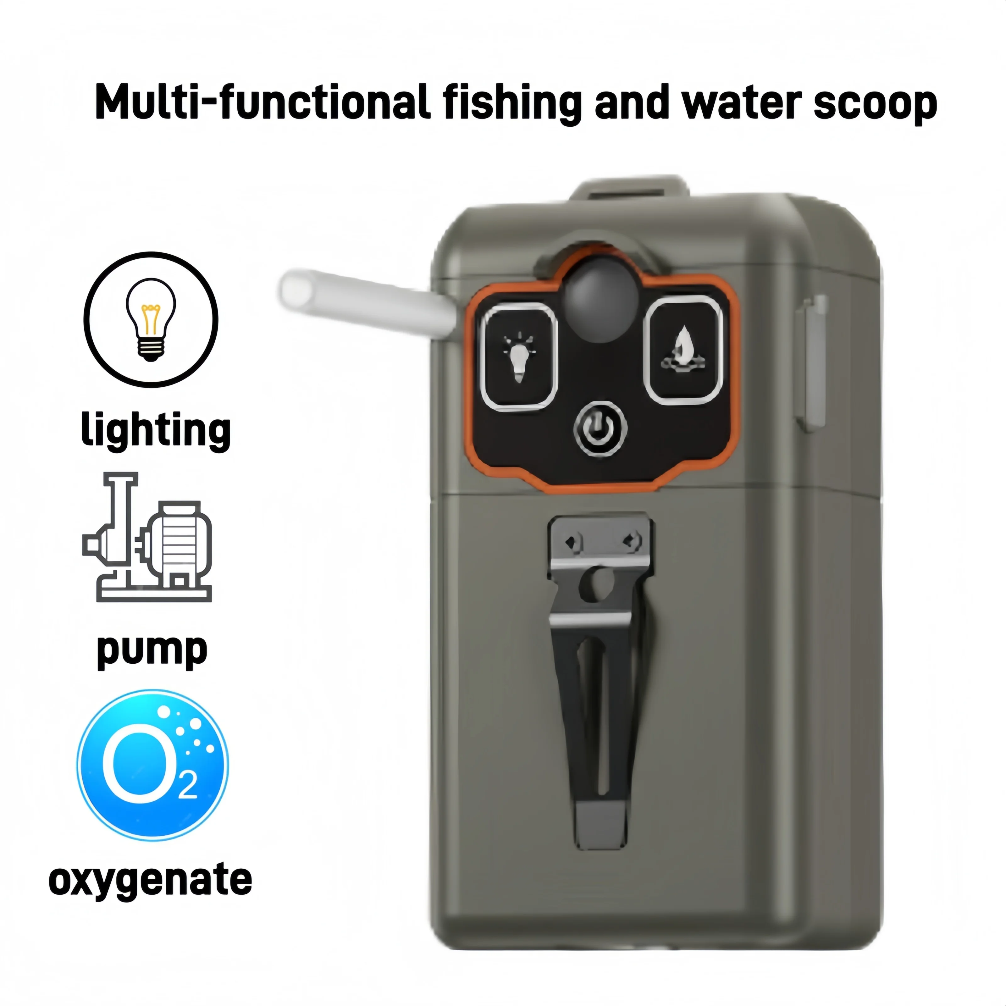 Fishing Line Dispenser - ปั๊มน้ำไฟฟ้าแบบพกพา ชาร์จ USB ได้ อัตโนมัติ ใช้สำหรับผสมเหยื่อตกปลา