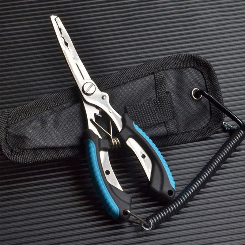 Fishing Line Cutter - มัลติฟังก์ชั่นคีมตกปลา Anti-SLIP ความแข็งแรงสูงตัดสายตกปลาตกปลาผูกตะขอคีมอุปกรณ์อุปกรณ์ตกปลา
