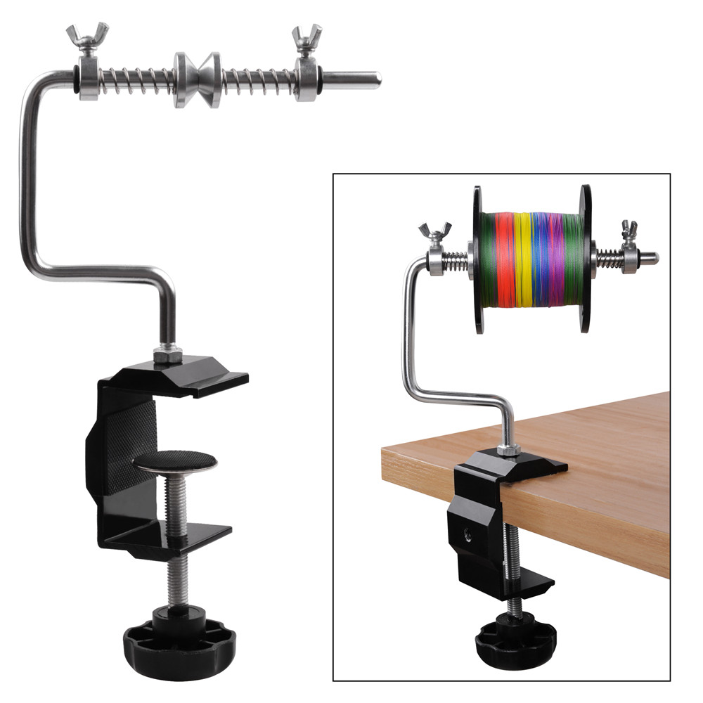 Fishing Line Dispenser - แบบพกพาสายตกปลา Winder พร้อม CLAMP-ปรับ Stable Reel