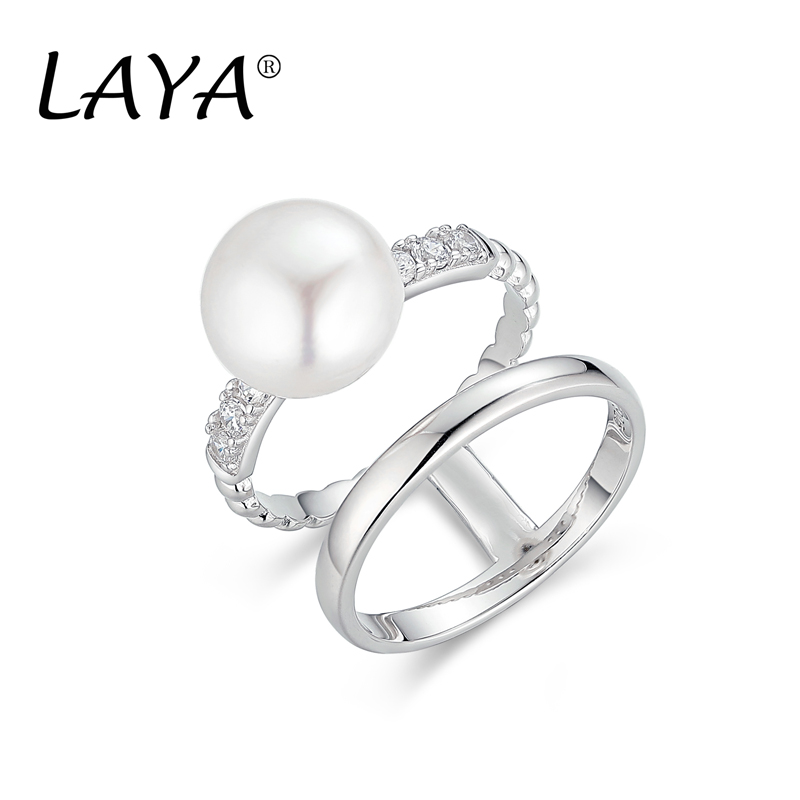 Laya ไข่มุกน้ำจืดธรรมชาติแหวนผ - Freshwater Line บทวิจารณ์และราคา
