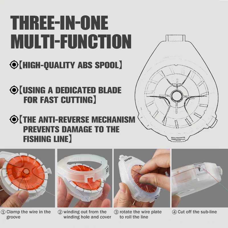 ZUKIBO สายคาร์บอนกล่องมัลติฟัง - Fishing Line Box บทวิจารณ์และราคา