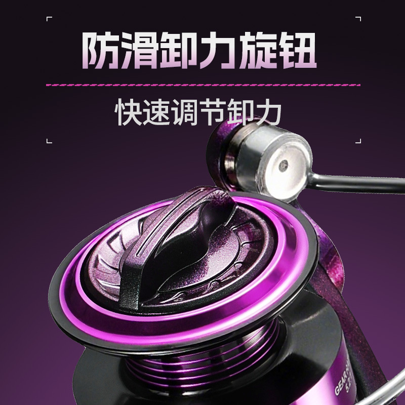 รอกตกปลาสีม่วงสดใส แบบหมุนได้  - Ice Fishing Line บทวิจารณ์และราคา