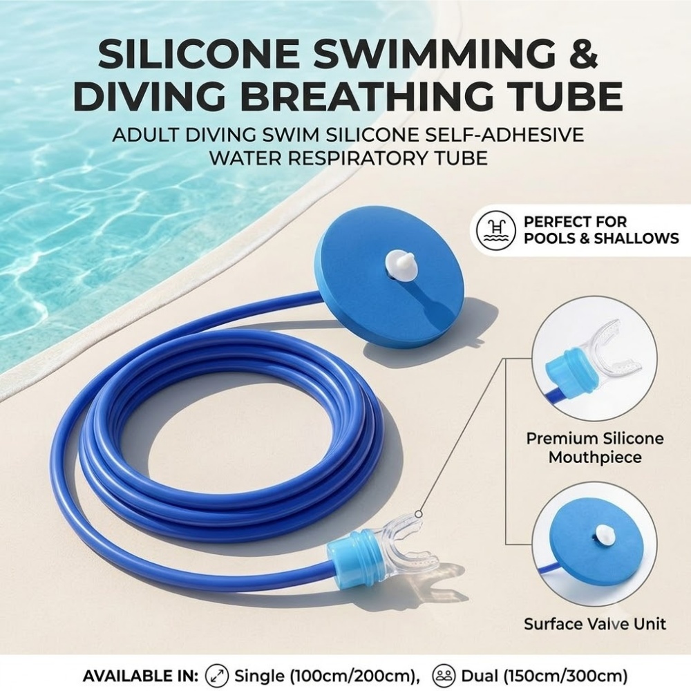 ท่อหายใจซิลิโคนสำหรับดำน้ำสำหร - Saltwater Line บทวิจารณ์และราคา