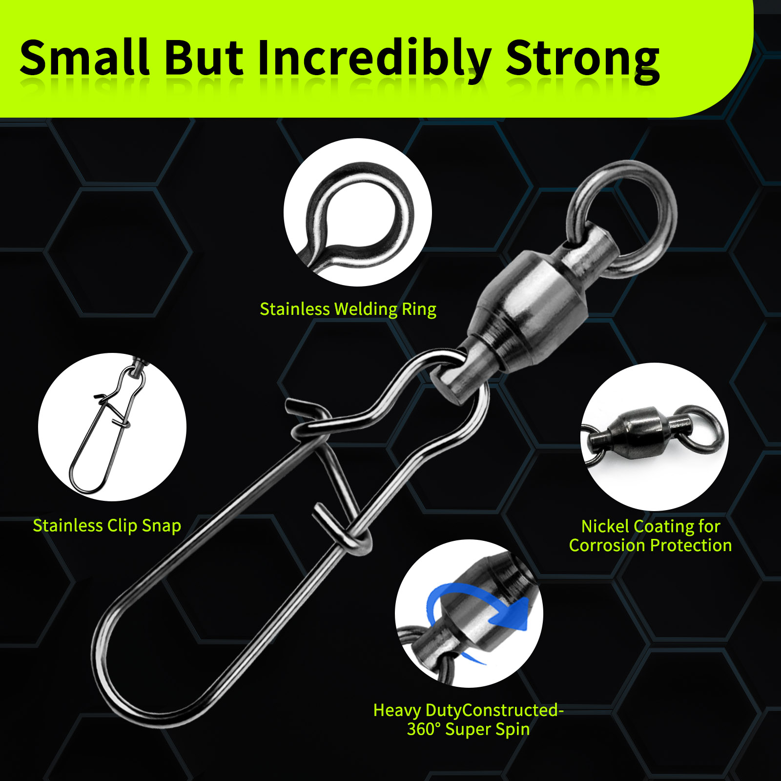 ตัวเชื่อมสายเบ็ดตกปลาแบบหมุนได - Saltwater Line บทวิจารณ์และราคา