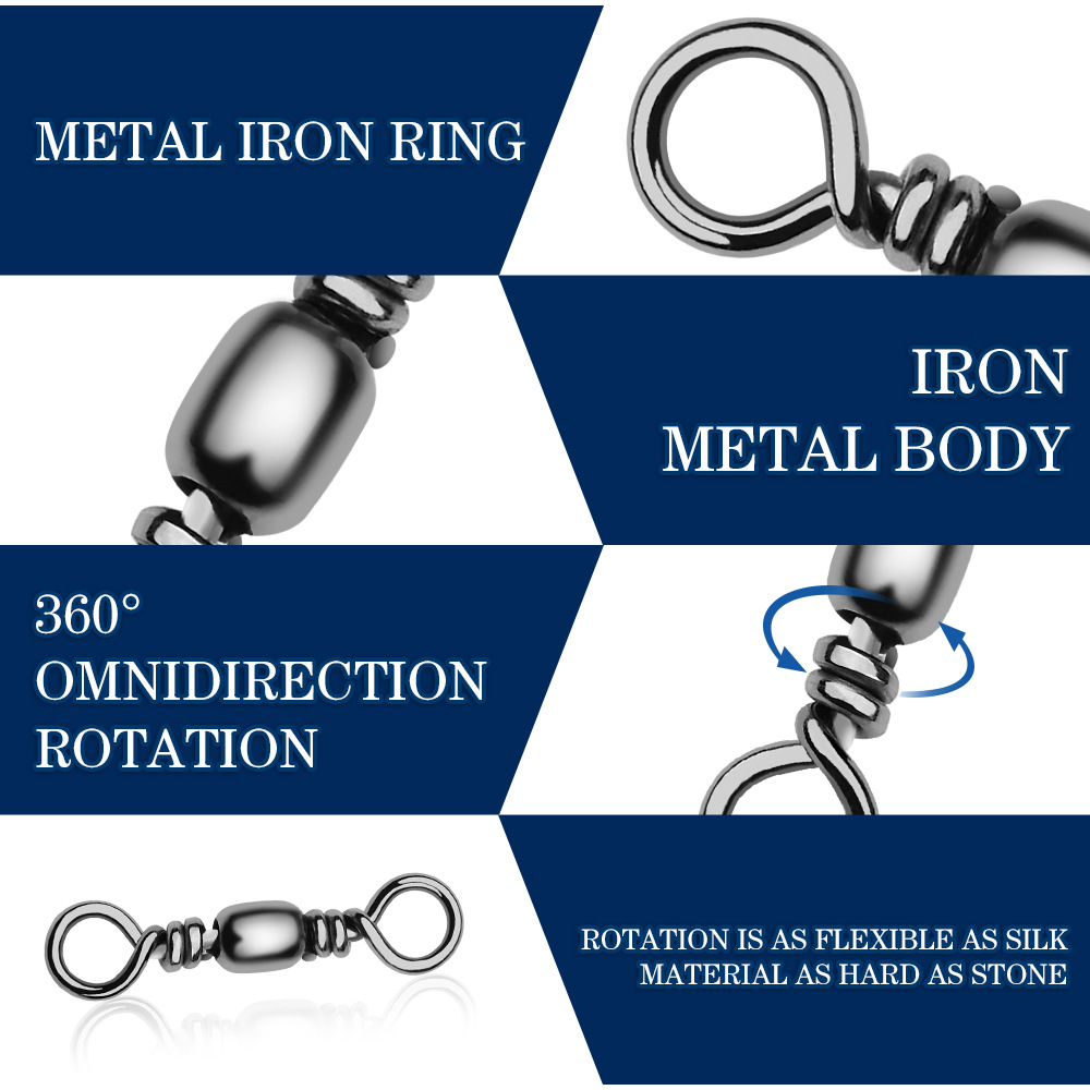 100 ชิ้นตกปลา Swivels Connecto - Saltwater Line บทวิจารณ์และราคา