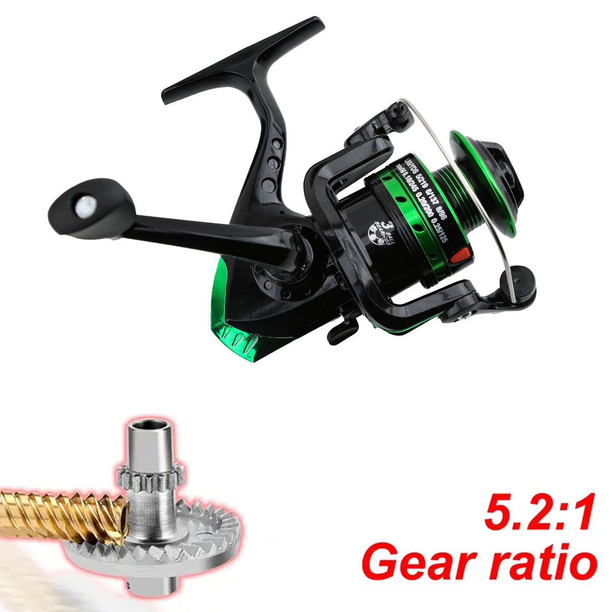 รอกตกปลาโลหะแบบสปินนิ่ง อัตราท - Ice Fishing Line บทวิจารณ์และราคา