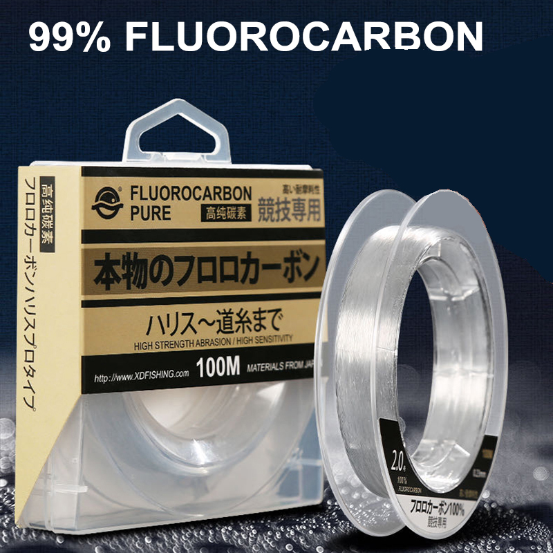 99% Fluorocarbon เอ็นตกปลา100M - Fluorocarbon Line บทวิจารณ์และราคา