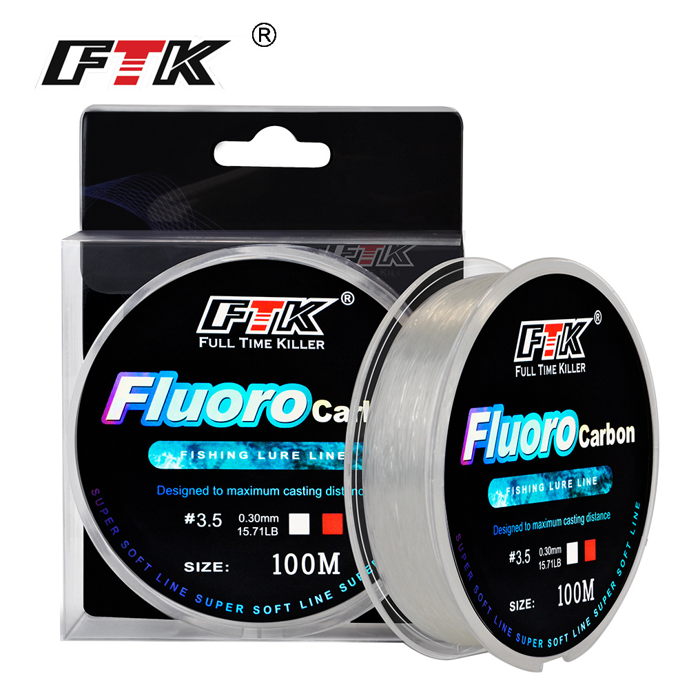 100M Fluorocarbon เคลือบสายตกป - Fluorocarbon Line บทวิจารณ์และราคา