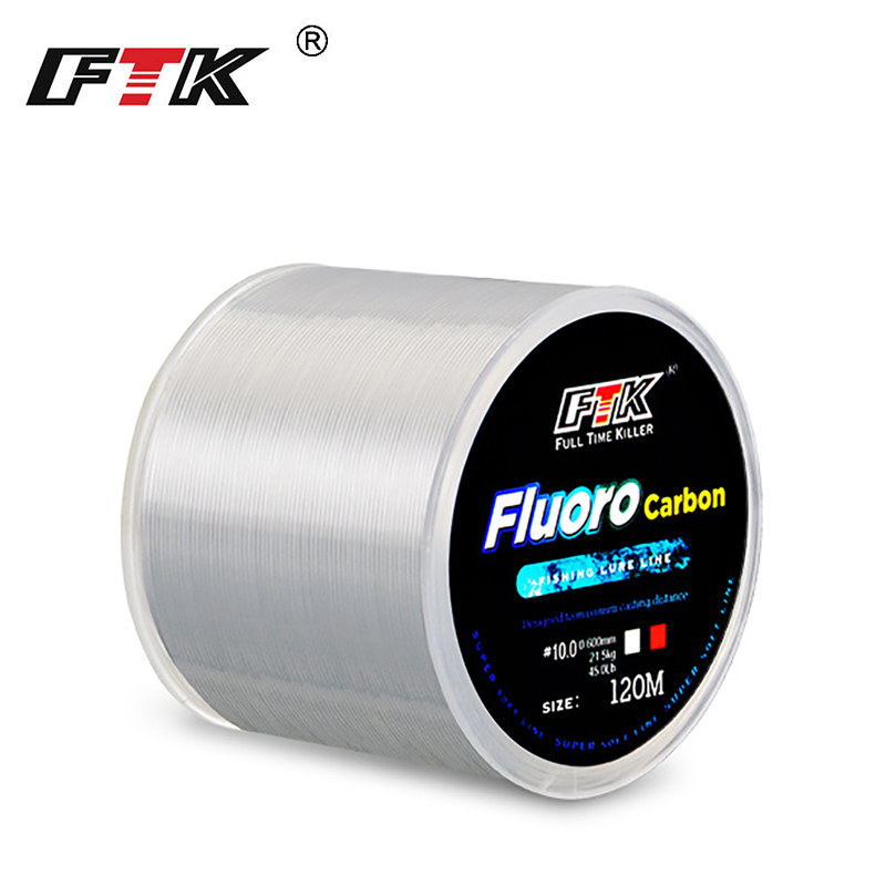 FTK 120m สายตกปลา 0.2 มม.-0.6  - Fluorocarbon Line บทวิจารณ์และราคา
