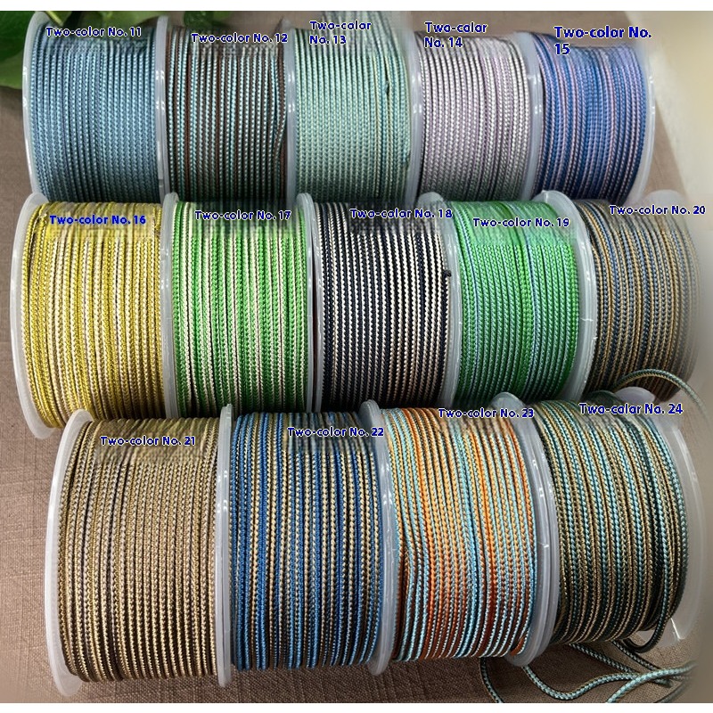 10 M/ม้วน 2.5 มม.ทูโทนสีถักผ้า - Braided Line บทวิจารณ์และราคา