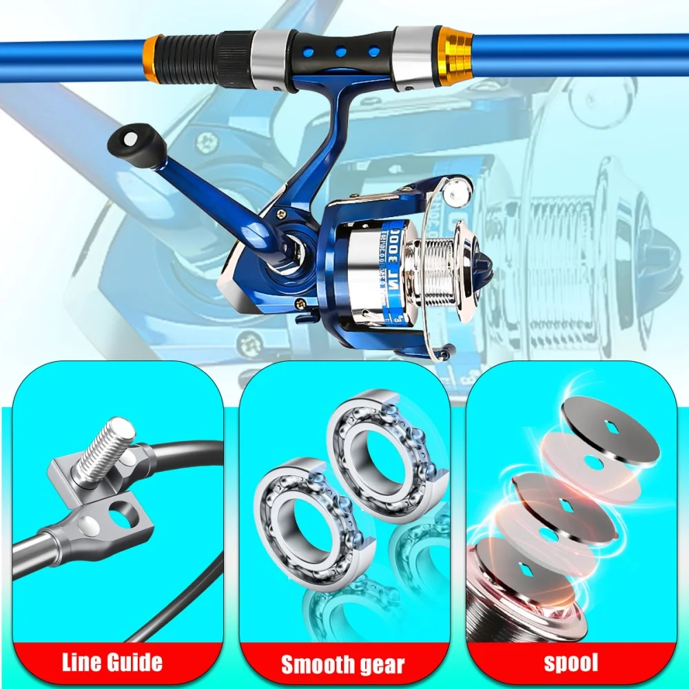 2.1-3.6M Telescopic Glass Fibe - Fishing Line Spooler บทวิจารณ์และราคา