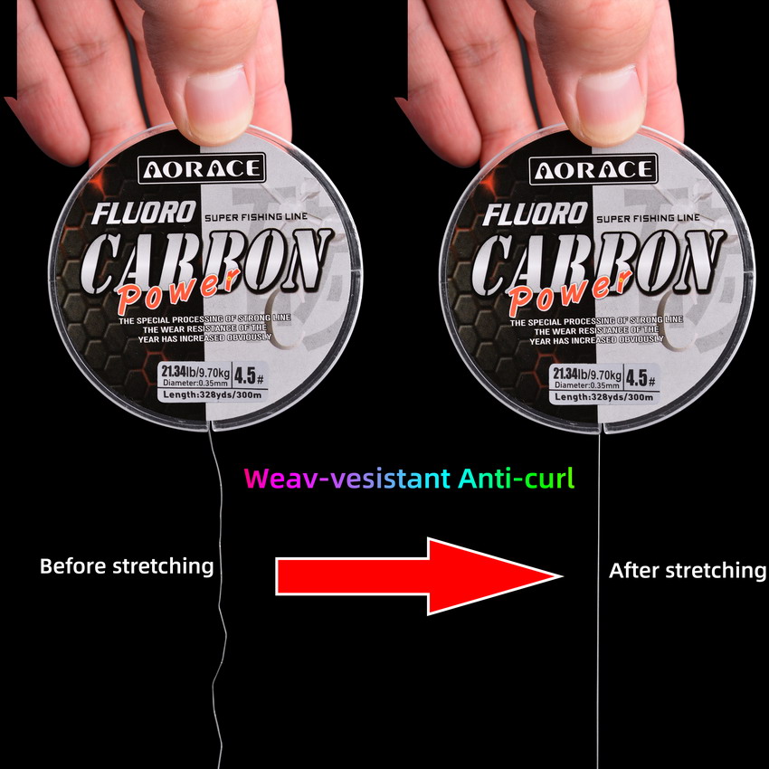 สายเอ็นตกปลา Aorace 300M ฟลูออ - Fluorocarbon Line บทวิจารณ์และราคา