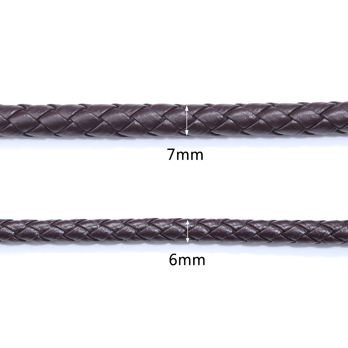 5 หลา/lot 6/7 มม.หนังถักรอบ PU - Braided Line บทวิจารณ์และราคา